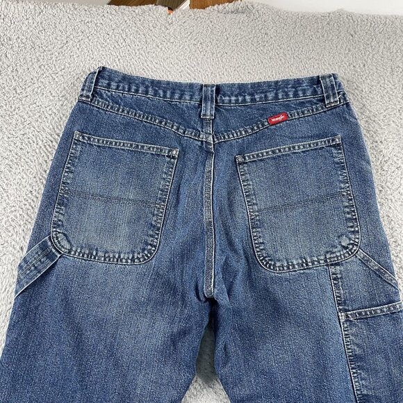 Wrangler Thermal Carpenter Jeans Mens 32x32 9FLWST Denim Workwear - Picture 9 of 9